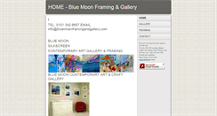 Desktop Screenshot of bluemoonframingandgallery.com