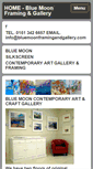 Mobile Screenshot of bluemoonframingandgallery.com